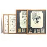 Sports pictures framed lot