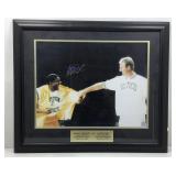 Magic Johnson & Larry bird autographed picture by