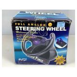 PS2/PS1 Full Analog Steering Wheel in Box