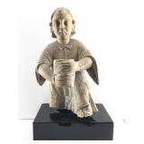 Hand Carved Wooden Holy Child Statue W/Base. Base