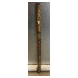 Decorative tribal bamboo didgeridoo, 51 in long