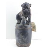 Antique Chinese carved wood Foo Dog statue often