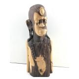 This is a hand carved African man sculpture often