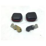 2 Pocket Rhino folding knives in cases