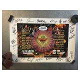 Signed FM100 Birthday Bash 2011 poster, 13x19