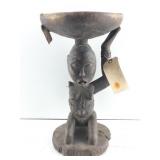 Luba (Female) caryatid stool from the Democratic