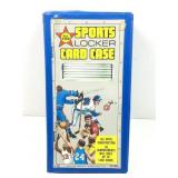 Vintage case with sports cards