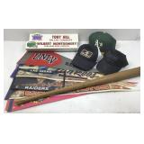 Mixed lot of sports items