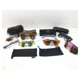 Polarized sunglasses & empty glasses cases,