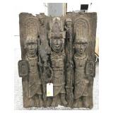 This is a bronze plaque originating from the