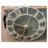 Large round clock, approx 39in diameter