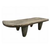 This is a primitive hand carved Senufo low table