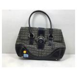 Coach Soho Signature Satchel, black & gray