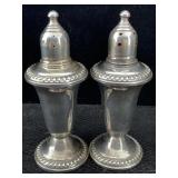 2 Sterling Silver Weighted Salt & Pepper Shakers,