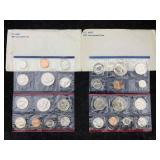 2-1981 U.s Mint Uncirculated Coin Sets, Fv $9.64