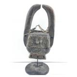 Antique hand carved African Face mask likely
