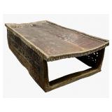 This is a vintage Bamileke ceremonial bed from