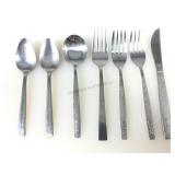 Airline flatware pieces, United & Delta