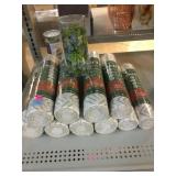 10 Rolls of New Shelf Liner and 2 Succulent Vase