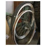 2 Metal bicycle rims, approx 22.5in