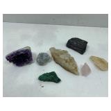 Assorted crystals and stone specimens