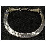 Sterling Silver Bracelet, Tw 16.9g, Sz 7ï¿½in Long