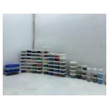 Bead crafter organized lot. Assorted