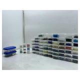 Bead crafter organized lot. Assorted