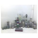 Jewelry craft beads and wire sorted in stacking