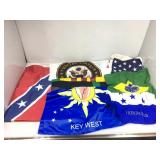 Assorted flags.