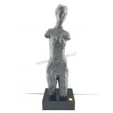 This is the patinated bronze sculpture inspired
