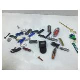 Assorted Pocket knives, multi tools and more