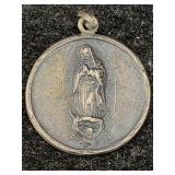 Sterling Silver Lady Of Guadalupe Pendant, Tw 2.5g