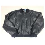 No boundaries zip front jacket faux leather size