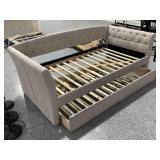Daybed with trundle, approx 76x40in (No Mattress)