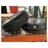 Pair ATV ITP Tires on Aluminum Rims