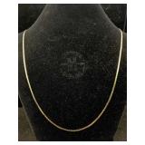 14k Gold Necklace, Tw 8.1g, Sz 30in Long