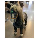 Vtg Quiron Mechanical Shetland Pony Hobby Horse