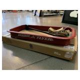 Metal Wagon Tray and Handle - no wheels or axels
