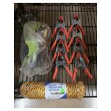 New Clamps, Rope and Work Gloves