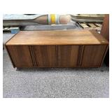 4-ft Wide CWD Low Wood TV Stand with Storage