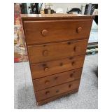 Skinny 5 Drawer Lingerie Dresser - wood