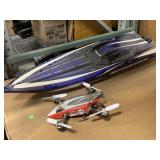 Traxxas RC Boat approx. 3ft long and Blade RC
