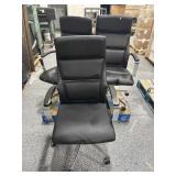 3 HON Rolling High End Office Chairs - some wear