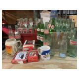 Vtg Coca-Cola Bottles, 7up and more