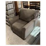 Grey armchair, approx 36in wide