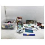 Magnets, flasks and more. Novelty items.