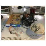 AV Comm Headset, Signed Siegfried & Roy Hat, VHS