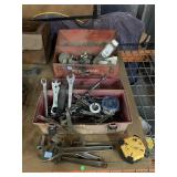 Pair Toolboxes with Assorted Tools - wrenches,