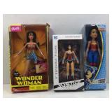 3 boxed Wonder Woman collectible dolls. Barbie,